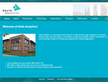 Tablet Screenshot of delta-analytics.net
